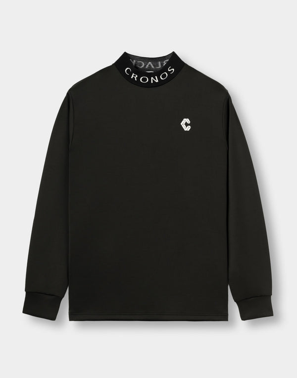 CRONOS BLACK PUREFORM MOCK L/S TEE【BLACK】