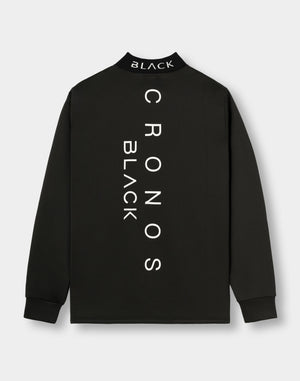 CRONOS BLACK PUREFORM MOCK L/S TEE【BLACK】