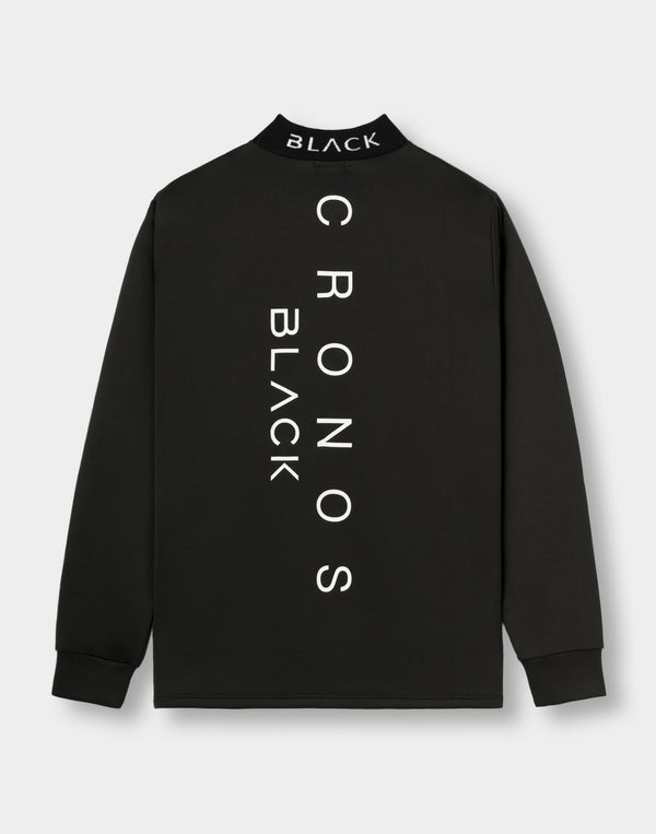 CRONOS BLACK PUREFORM MOCK L/S TEE【BLACK】
