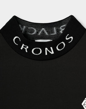 CRONOS BLACK PUREFORM MOCK L/S TEE【BLACK】