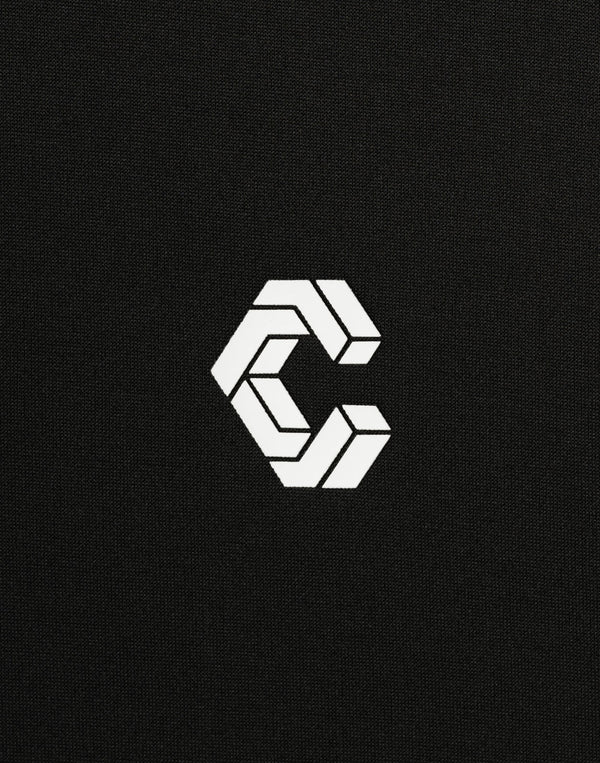 CRONOS BLACK PUREFORM MOCK L/S TEE【BLACK】