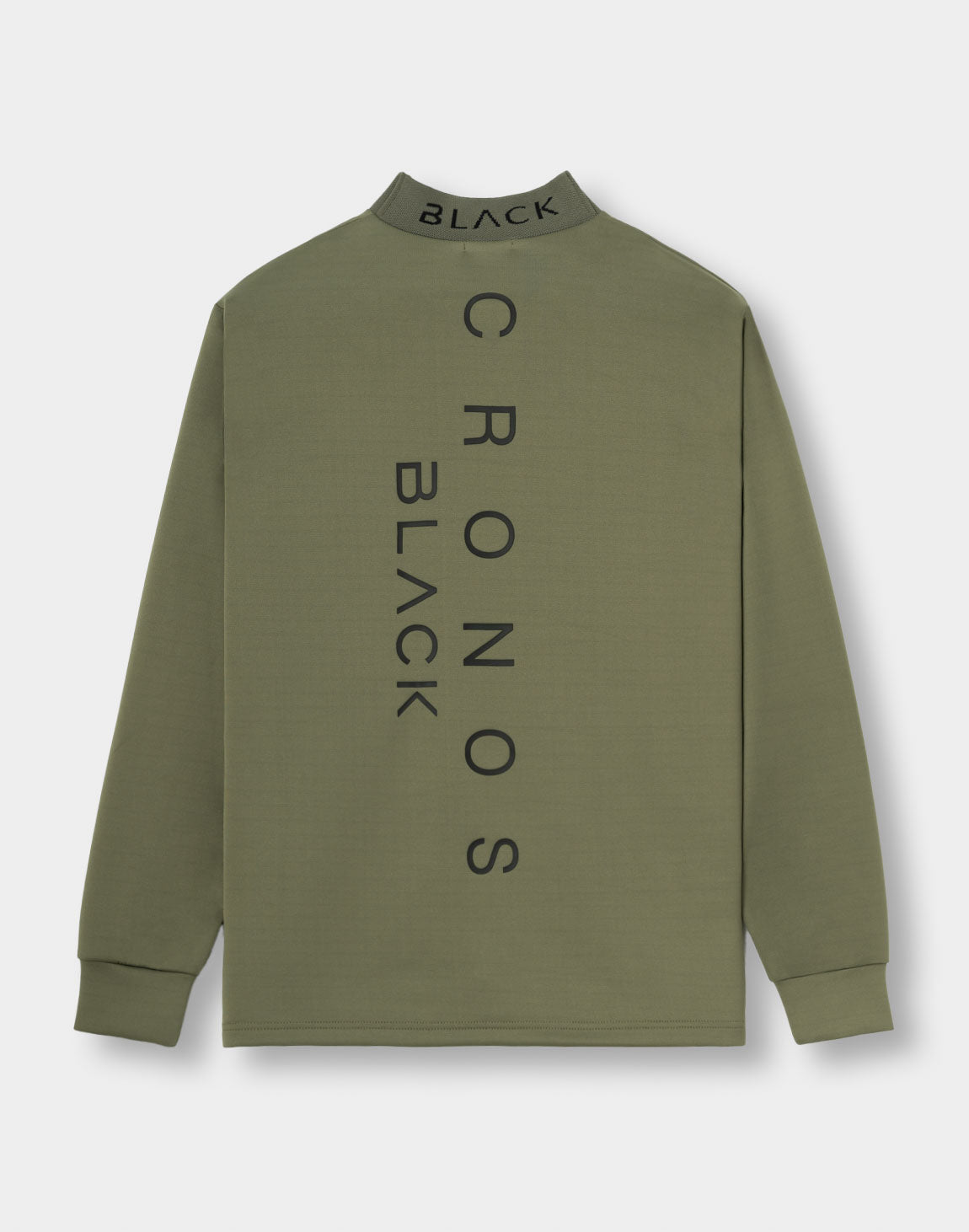 CRONOS BLACK PUREFORM MOCK L/S TEE【KHAKI】