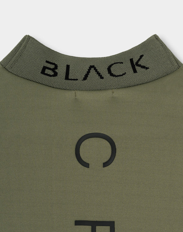 CRONOS BLACK PUREFORM MOCK L/S TEE【KHAKI】