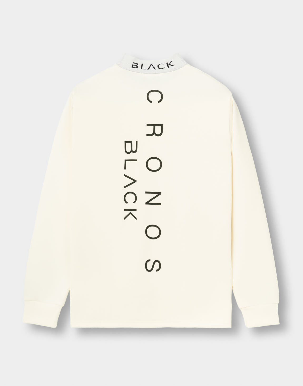 CRONOS BLACK PUREFORM MOCK L/S TEE【WHITE】