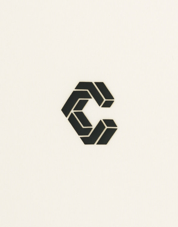 CRONOS BLACK PUREFORM MOCK L/S TEE【WHITE】