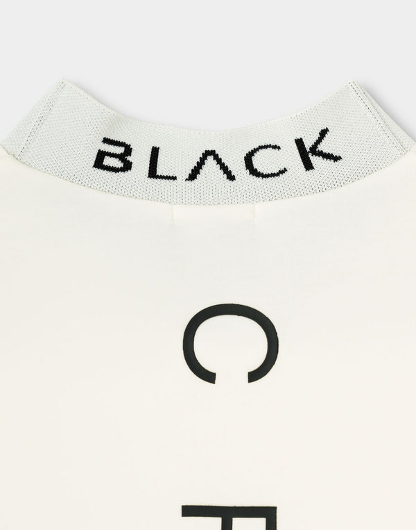 CRONOS BLACK PUREFORM MOCK L/S TEE【WHITE】