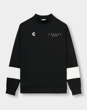 CRONOS BLACK TENSION MOCK SWEAT【BLACK】