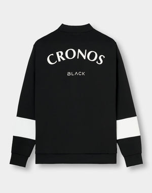 CRONOS BLACK TENSION MOCK SWEAT【BLACK】