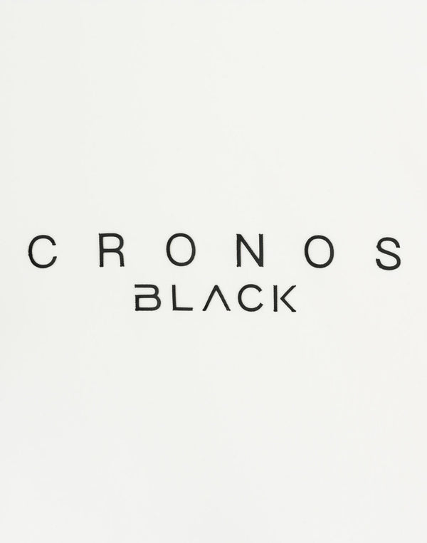 CRONOS BLACK TENSION MOCK SWEAT【M.WHITE】