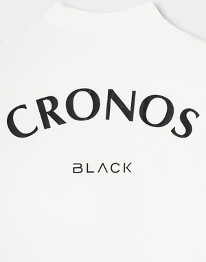 CRONOS BLACK TENSION MOCK SWEAT【M.WHITE】