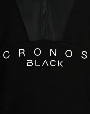 CRONOS BLACK SHIFT HOODIE【BLACK】
