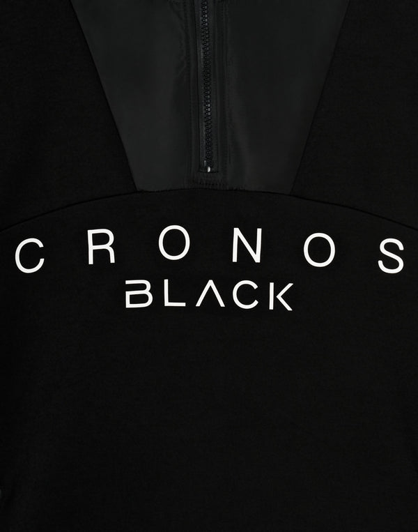 CRONOS BLACK SHIFT HOODIE【BLACK】
