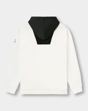 CRONOS BLACK SHIFT HOODIE【M.WHITE】