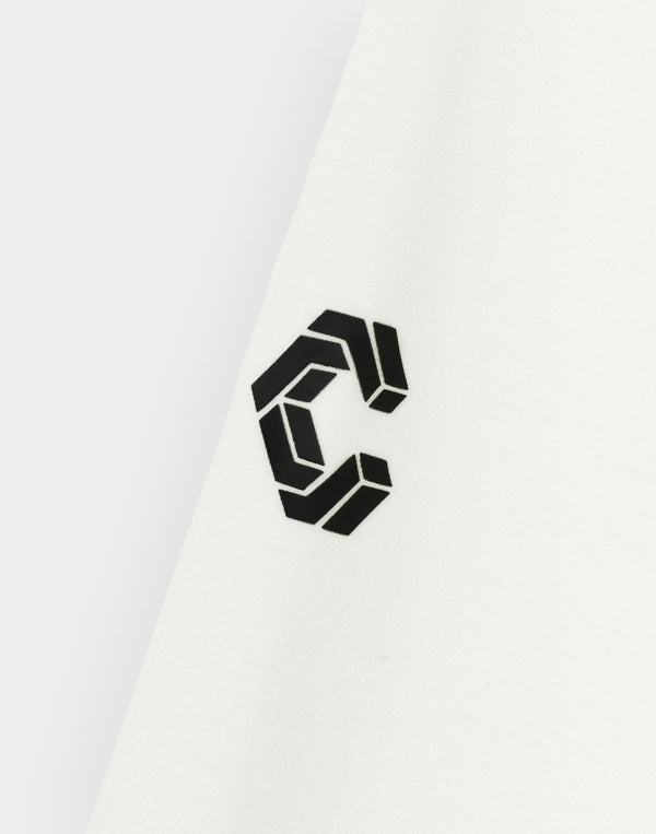 CRONOS BLACK SHIFT HOODIE【M.WHITE】