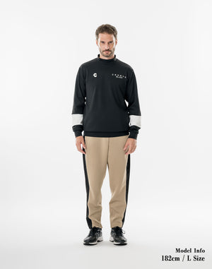 CRONOS BLACK TENSION MOCK SWEAT【BLACK】