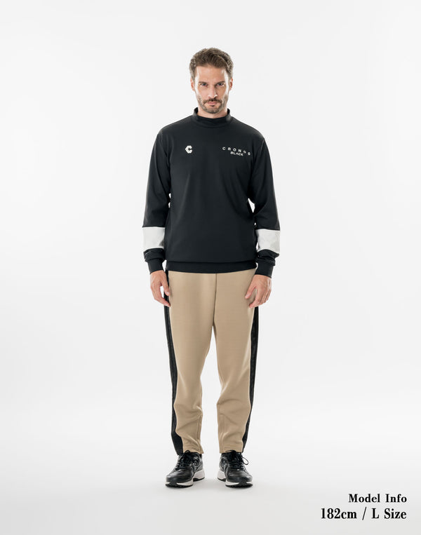 CRONOS BLACK TENSION MOCK SWEAT【BLACK】