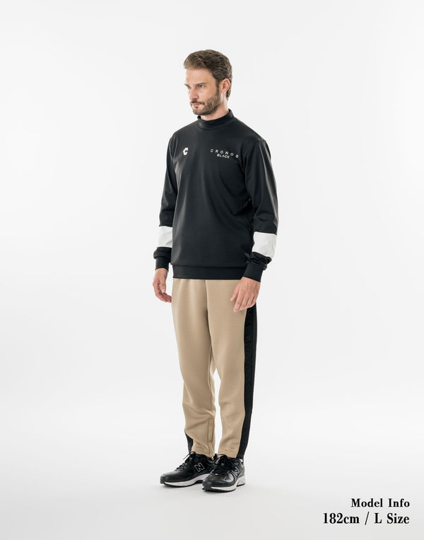 CRONOS BLACK TENSION MOCK SWEAT【BLACK】