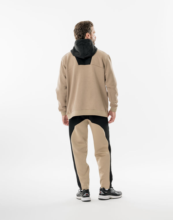 CRONOS BLACK SHIFT HOODIE【BEIGE】