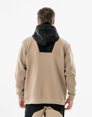 CRONOS BLACK SHIFT HOODIE【BEIGE】