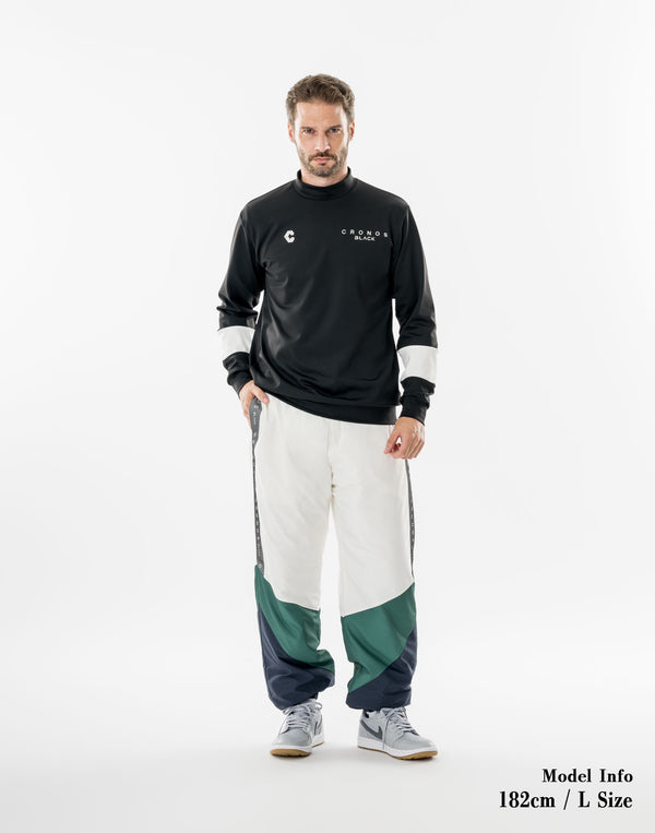 CRONOS BLACK TENSION MOCK SWEAT【BLACK】