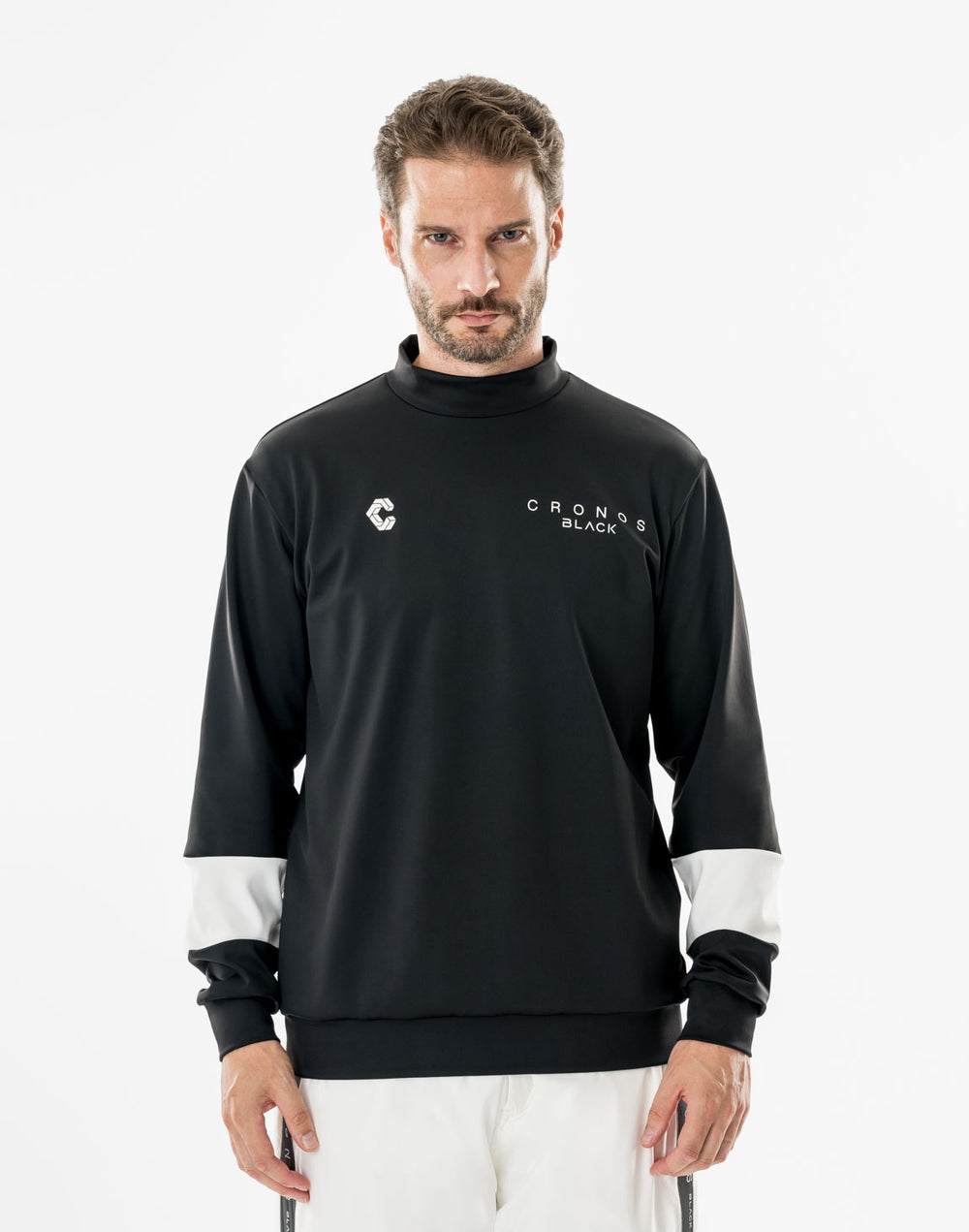 CRONOS BLACK TENSION MOCK SWEAT【BLACK】