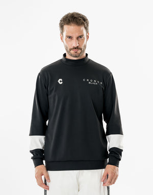 CRONOS BLACK TENSION MOCK SWEAT【BLACK】