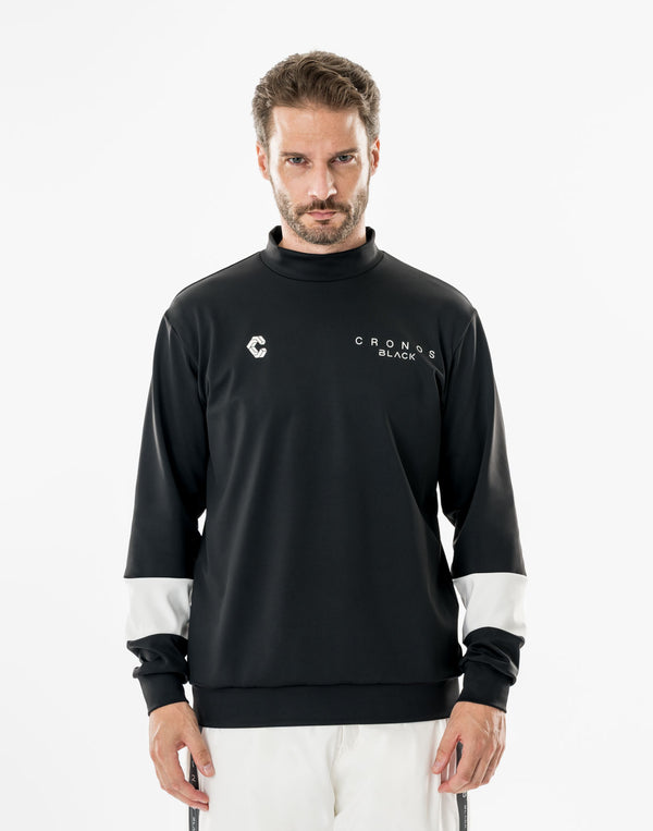 CRONOS BLACK TENSION MOCK SWEAT【BLACK】