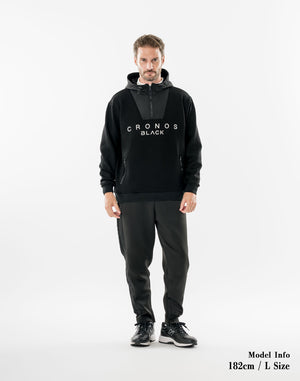 CRONOS BLACK SHIFT HOODIE【BLACK】