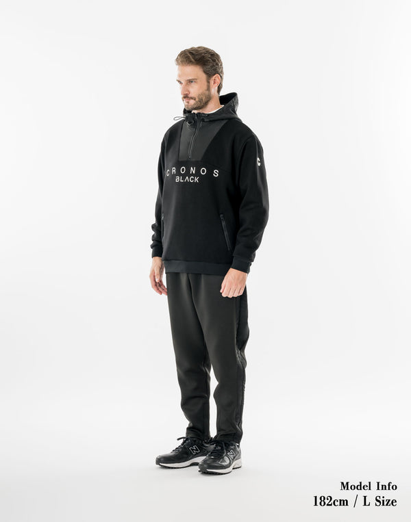 CRONOS BLACK SHIFT HOODIE【BLACK】