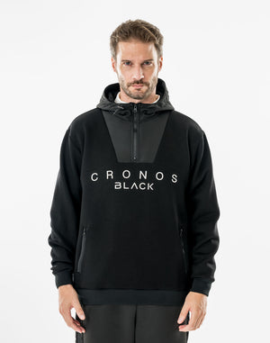 CRONOS BLACK SHIFT HOODIE【BLACK】