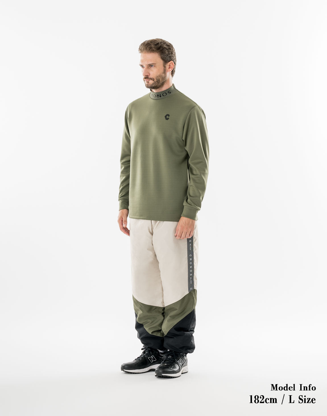 CRONOS BLACK オリーブ　パンツ 4ポケット BLACK MEN'S BOTTOMS