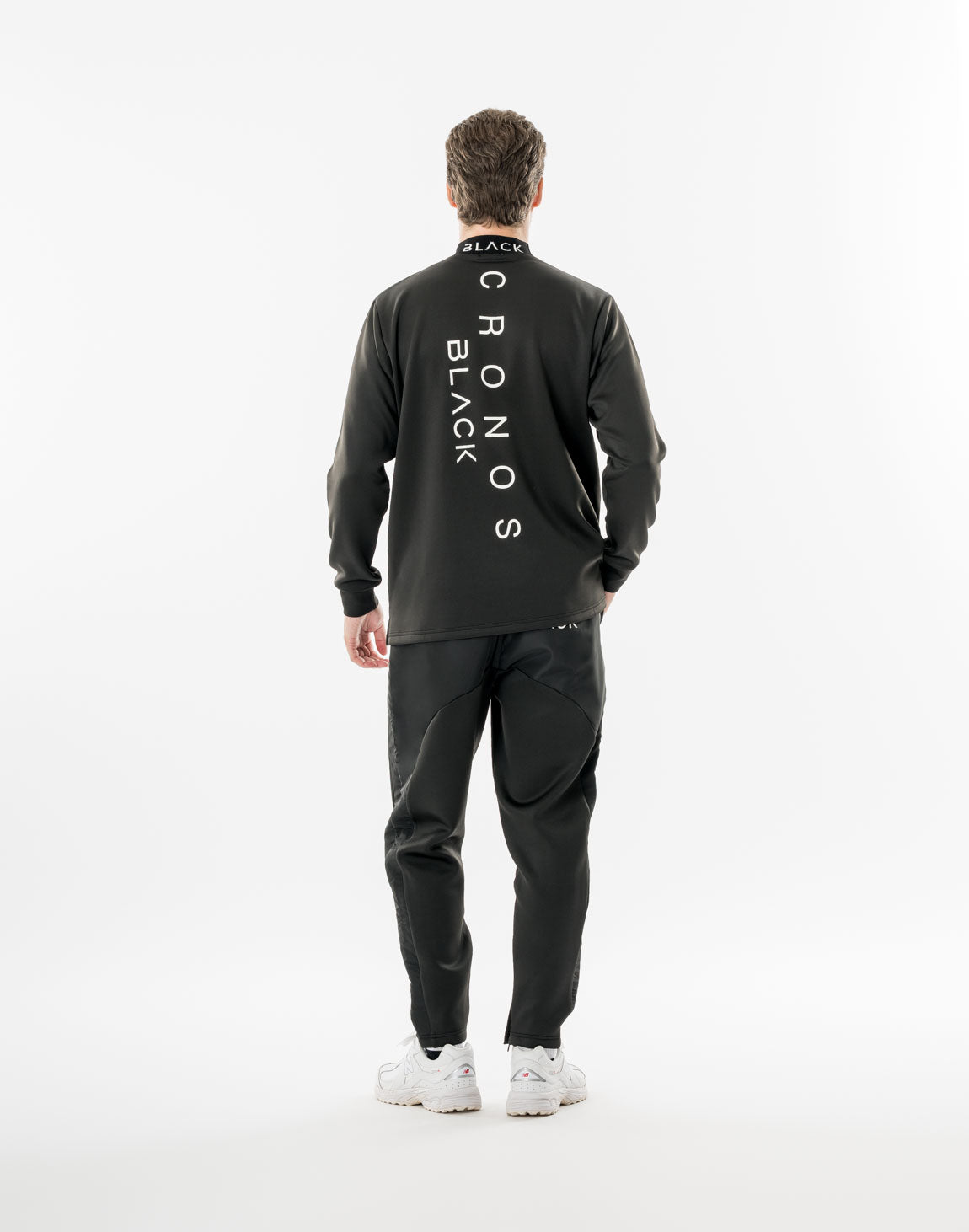 CRONOS BLACK PUREFORM MOCK L/S TEE【BLACK】