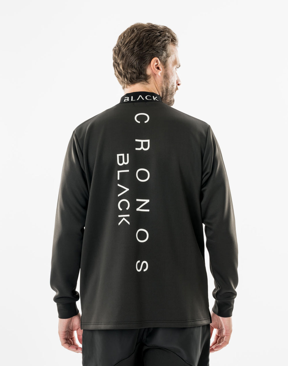 CRONOS BLACK PUREFORM MOCK L/S TEE【BLACK】