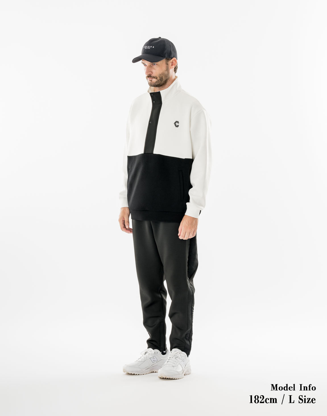 CRONOS BLACK SHIFT BLOUSON【M.WHITE】