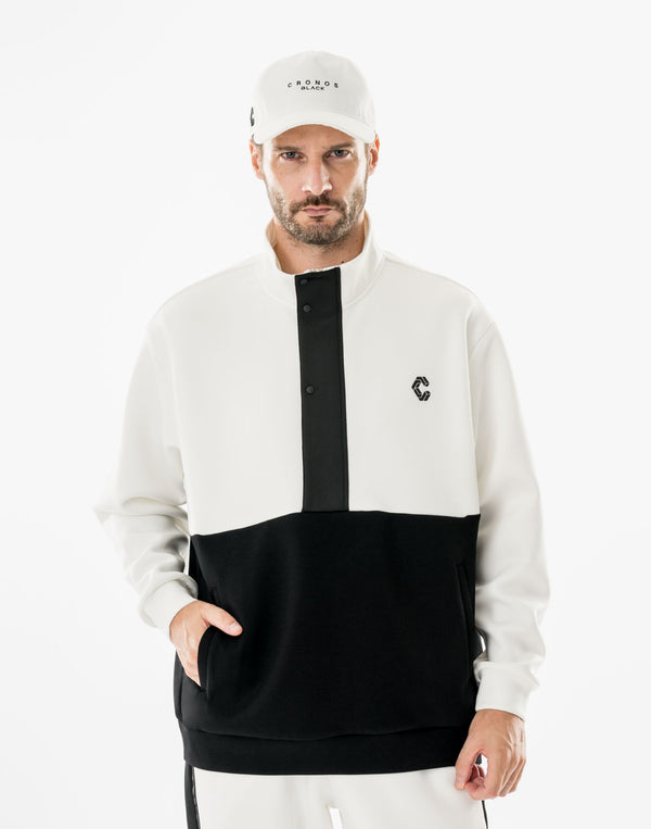 CRONOS BLACK SHIFT BLOUSON【M.WHITE】