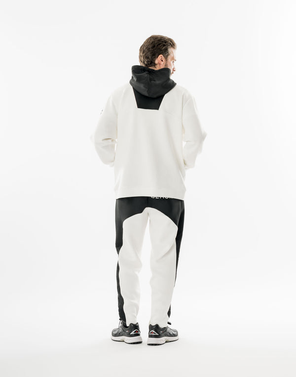 CRONOS BLACK SHIFT HOODIE【M.WHITE】