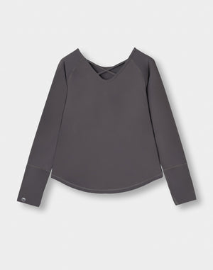 CRONOS WOMEN × KASANE Poise Long Sleeve【GRAY】