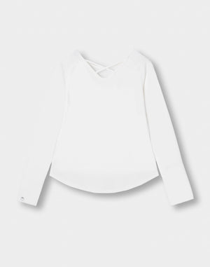 CRONOS WOMEN × KASANE Poise Long Sleeve【WHITE】