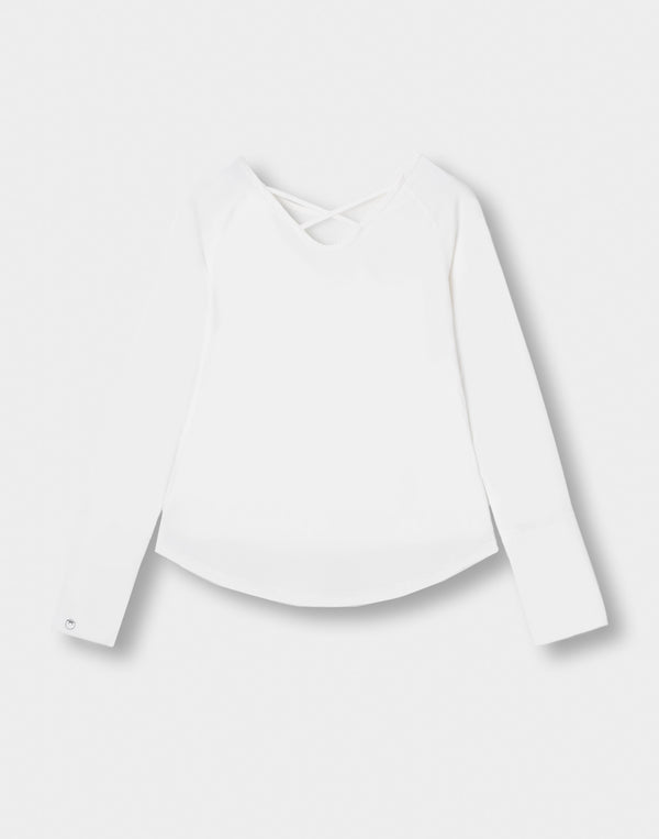 CRONOS WOMEN × KASANE Poise Long Sleeve【WHITE】