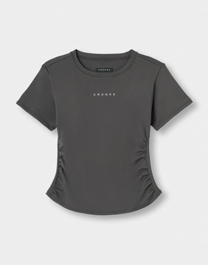 CRONOS WOMEN × KASANE Sculpt Line T-SHIRT 【GRAY】