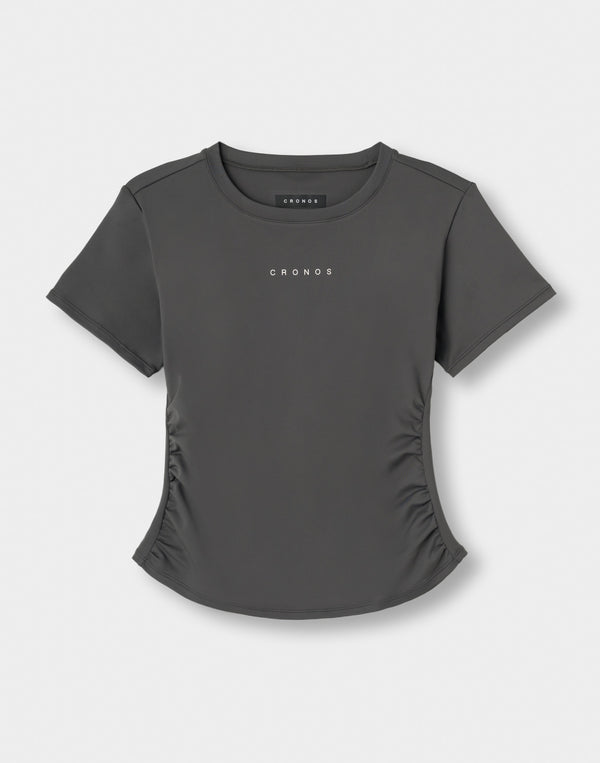 CRONOS WOMEN × KASANE Sculpt Line T-SHIRT 【GRAY】
