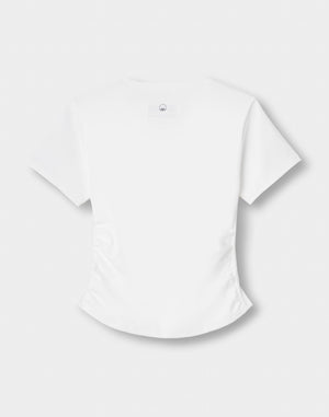CRONOS WOMEN × KASANE Sculpt Line T-SHIRT 【WHITE】