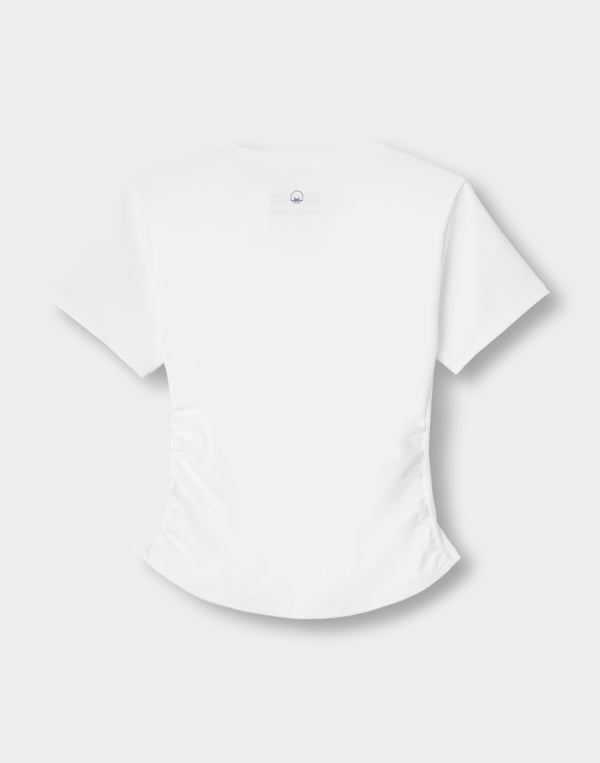 CRONOS WOMEN × KASANE Sculpt Line T-SHIRT 【WHITE】