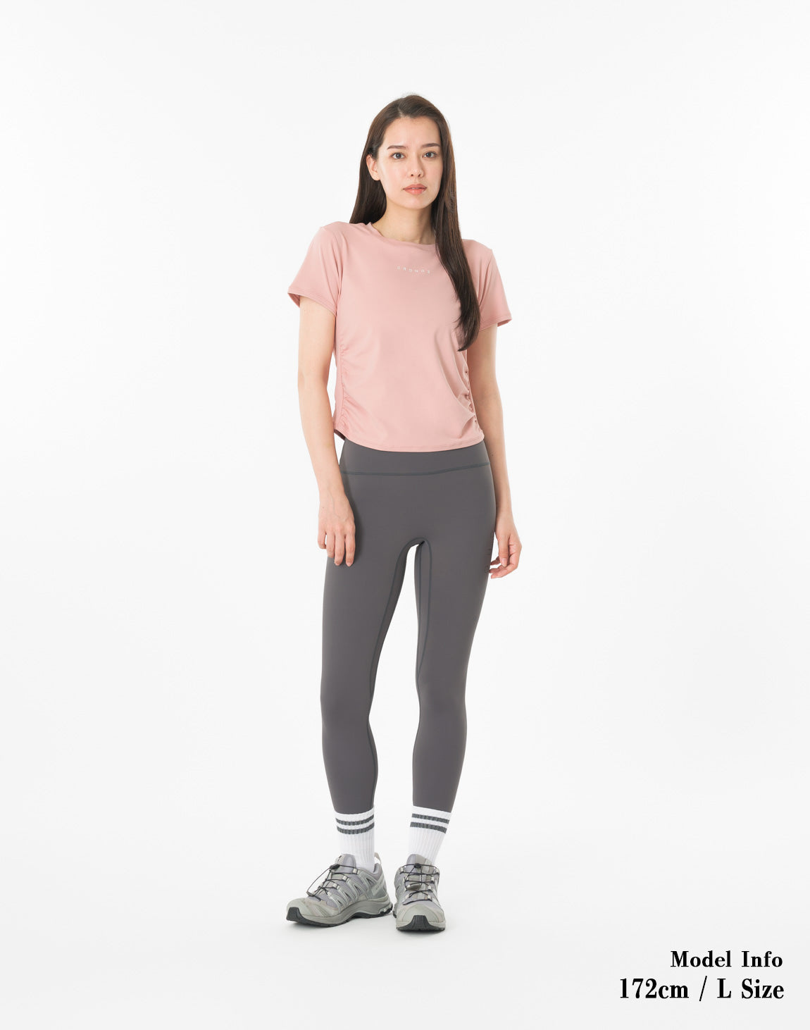 CRONOS WOMEN × KASANE Sculpt Line T-SHIRT 【PINK】