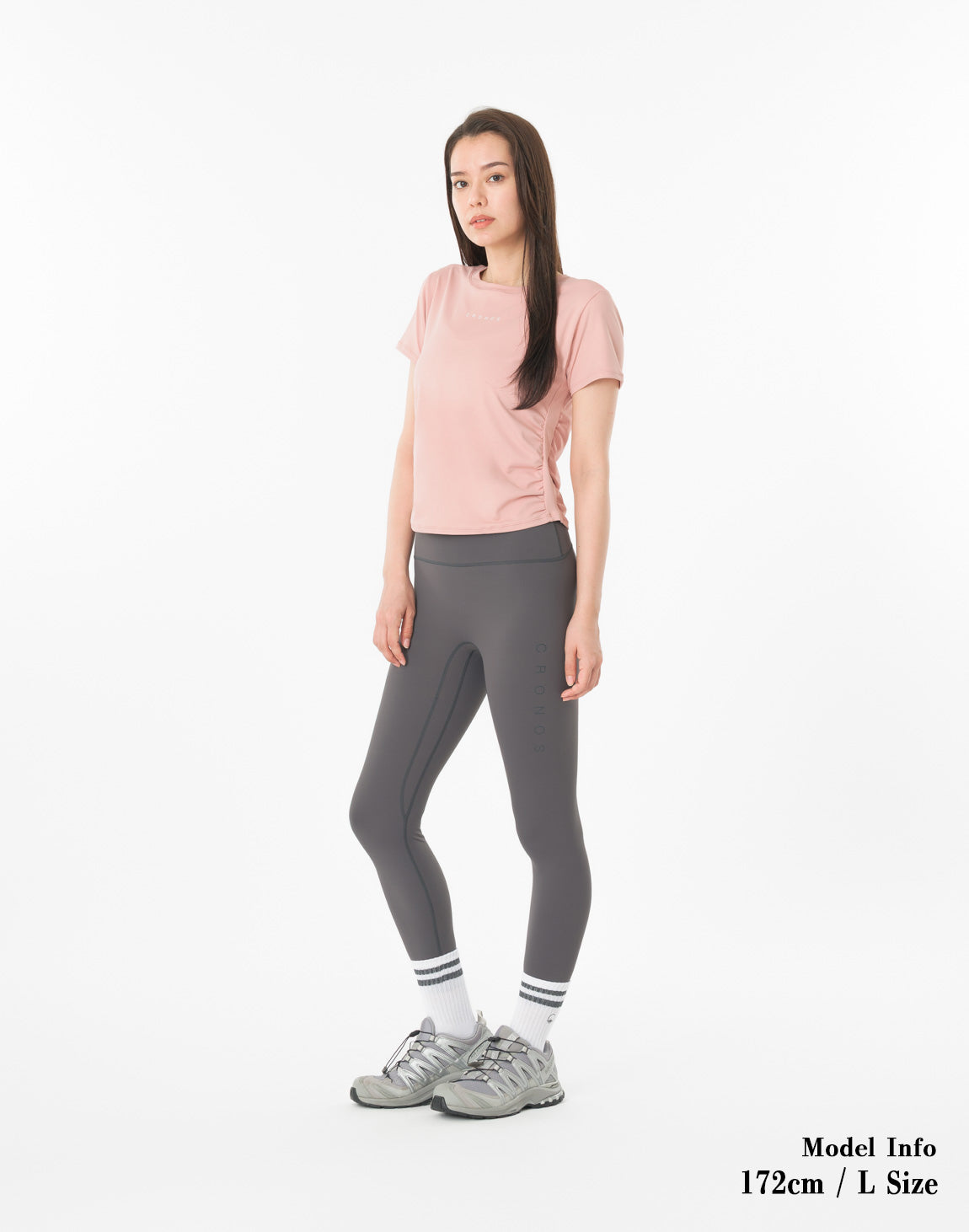 CRONOS WOMEN × KASANE Sculpt Line T-SHIRT 【PINK】