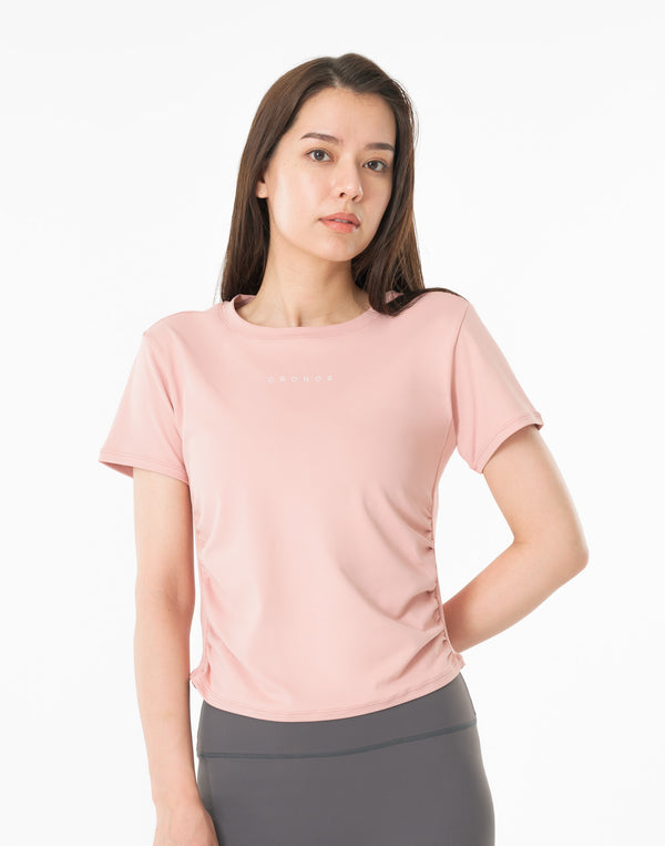 CRONOS WOMEN × KASANE Sculpt Line T-SHIRT 【PINK】