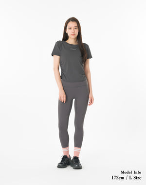 CRONOS WOMEN × KASANE Sculpt Line T-SHIRT 【GRAY】