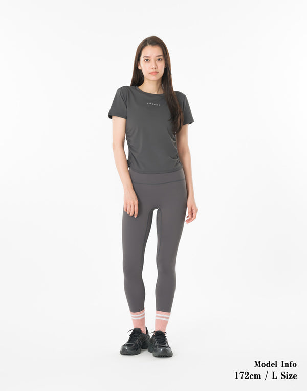 CRONOS WOMEN × KASANE Sculpt Line T-SHIRT 【GRAY】