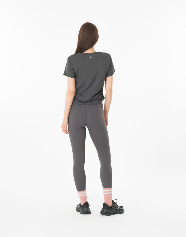CRONOS WOMEN × KASANE Sculpt Line T-SHIRT 【GRAY】