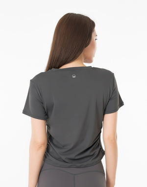 CRONOS WOMEN × KASANE Sculpt Line T-SHIRT 【GRAY】